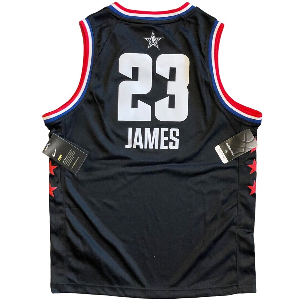 Nike Los Angeles Lakers Lebron James 2019 Allstar Jersey Youth Large NWT - Picture 2 of 15